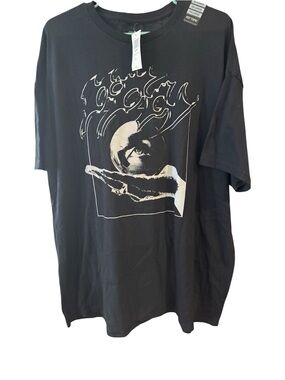 Poppy glass eye Black Graphic Crewneck T-Shirt unisex 2x